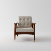 Sheesham Wood 1 Seater Sofa with Cane Back