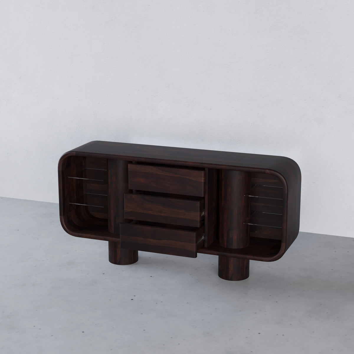 Solid Sheesham Wood Sideboard