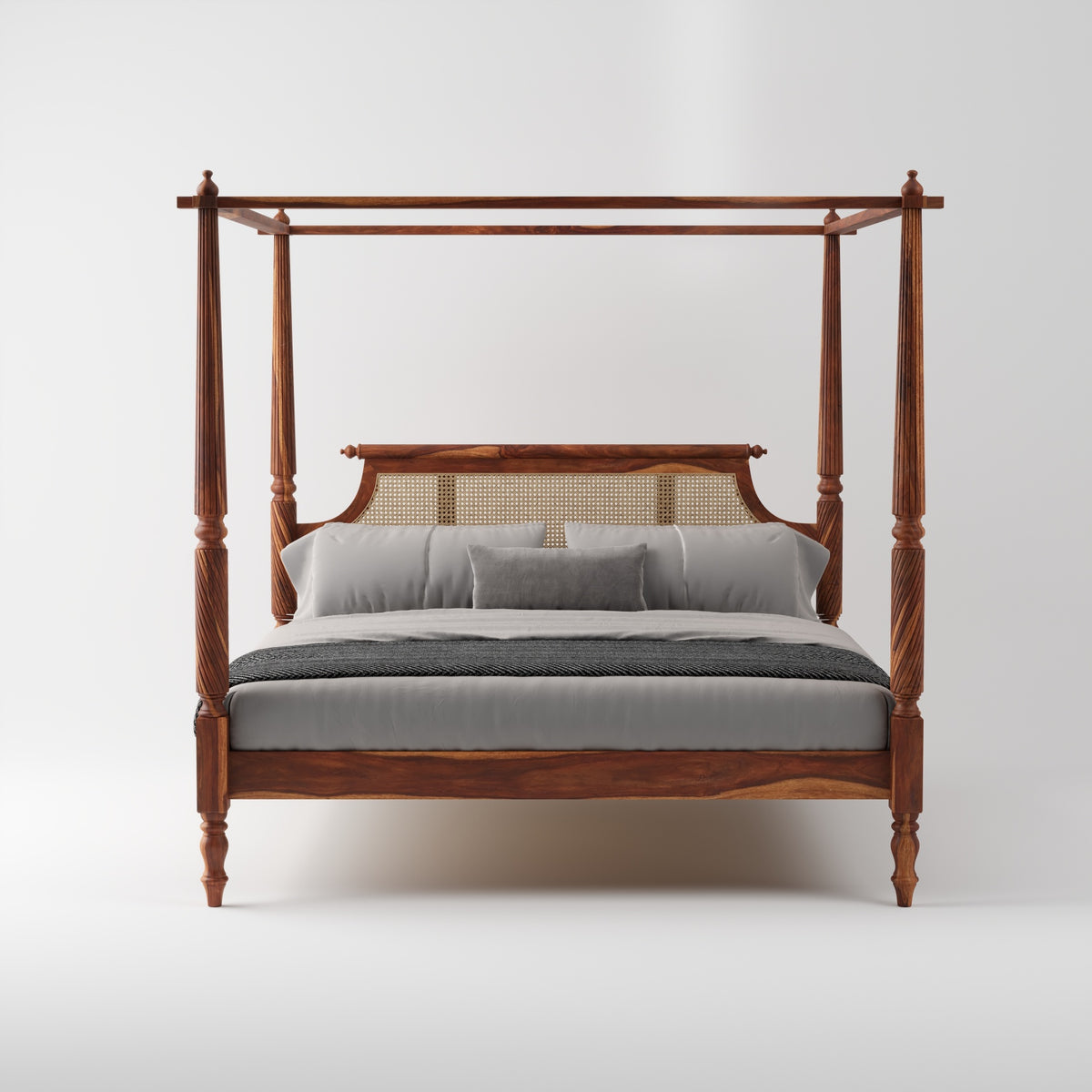 Wooden King Size Four Poster Bed