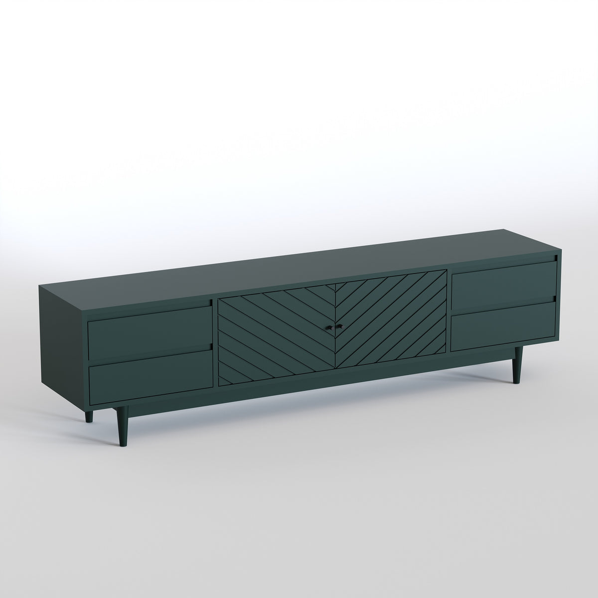 Wooden Tv Unit with Storage for Bedroom
