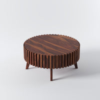 Sheesham Wood Round Coffee Table