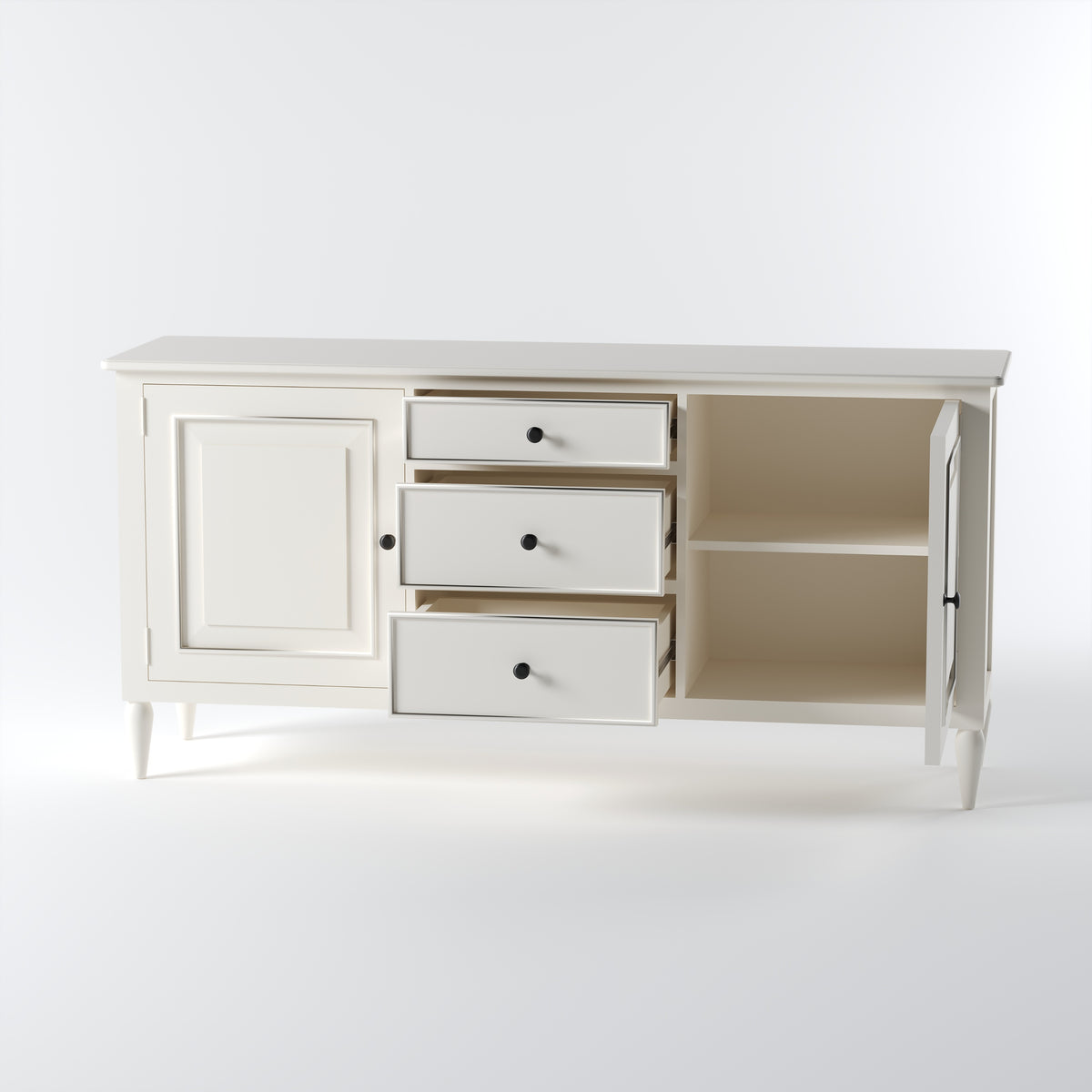 Mango Wood Sideboard Buffet with Drawer Storage