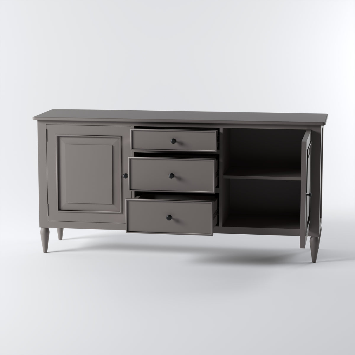 Mango Wood Sideboard Buffet with Drawer Storage