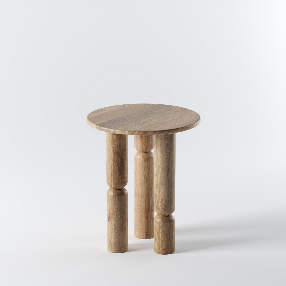Wooden Sofa Side Table for Living Room