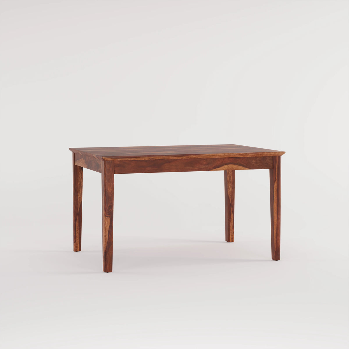 Oslo Solid Sheesham Wood 4 Seater Dining Table Set - Honey Finish