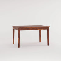 Oslo Solid Sheesham Wood 4 Seater Dining Table Set - Honey Finish