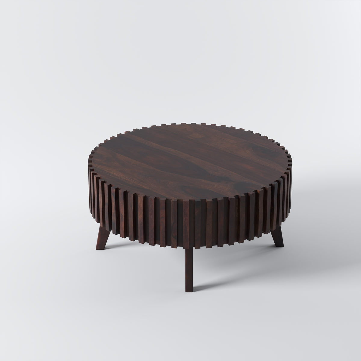 Sheesham Wood Round Coffee Table