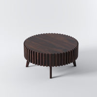 Sheesham Wood Round Coffee Table