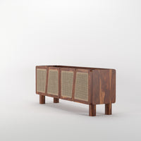 Wooden Rattan Sideboard Cabinet for Storage