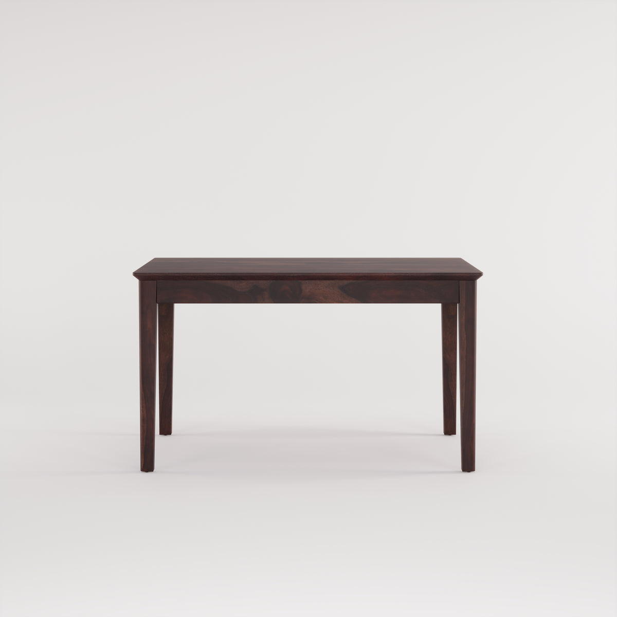Oslo Solid Sheesham Wood 4 Seater Dining Table Set - Walnut Finish
