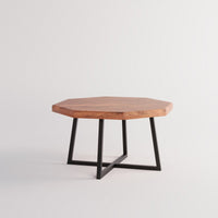 Solid Wood Round Coffee Table for Living Room