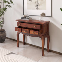Wooden Console Cabinet with Drawer for Living Room