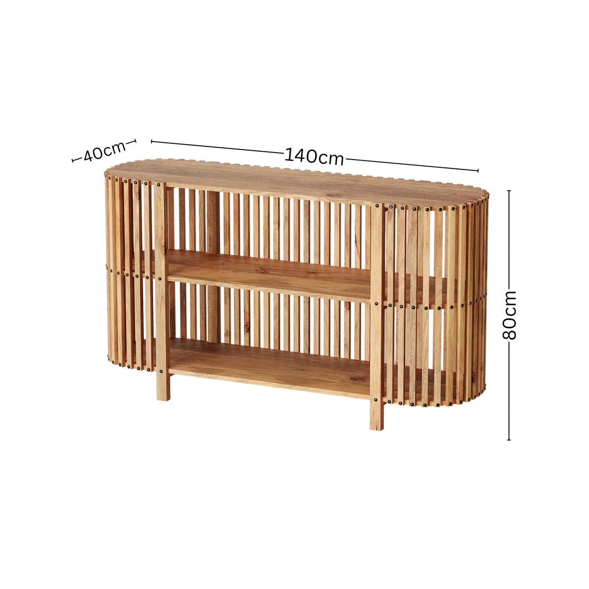 Solid Wood Top  Console Table