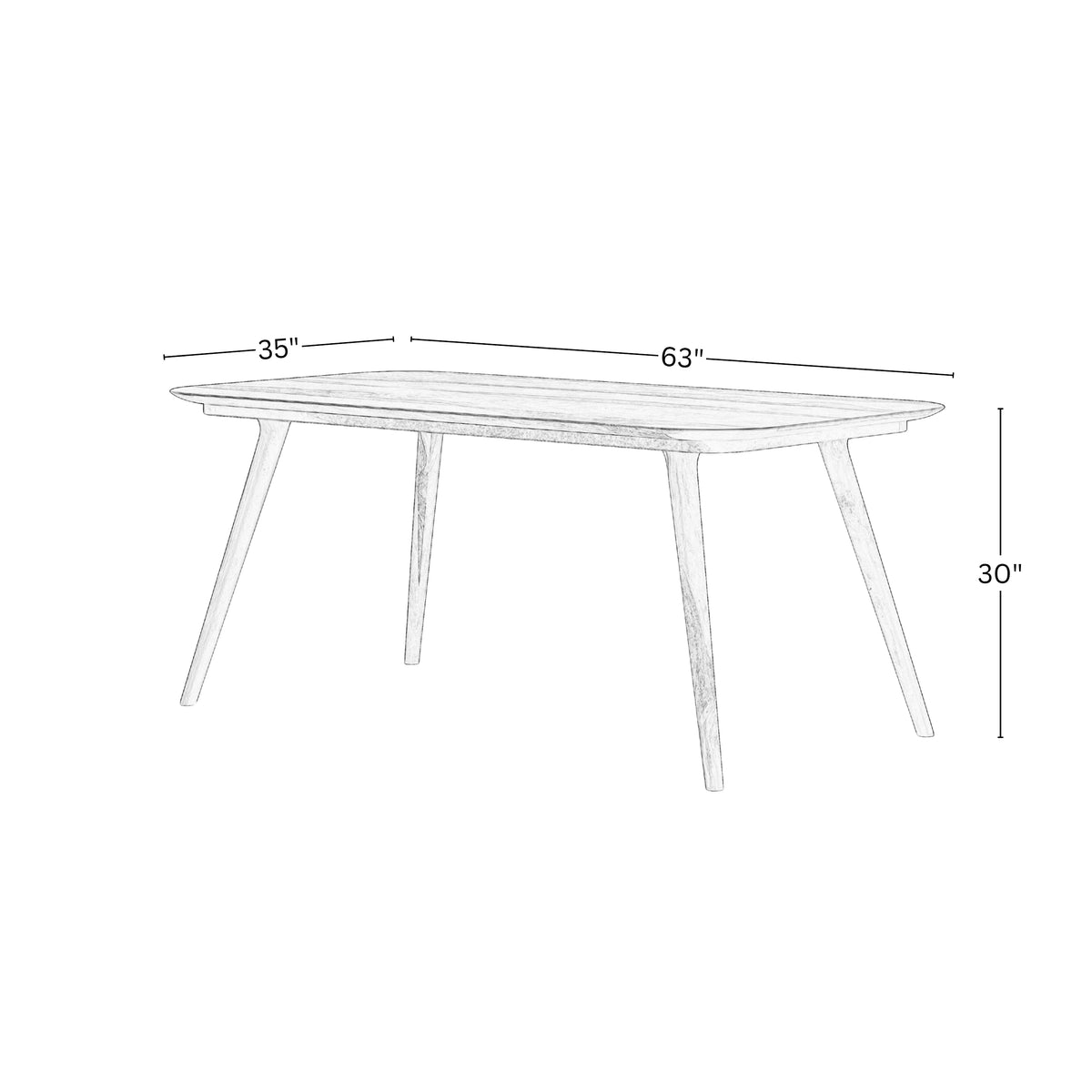Wooden 6 Seater Dining Table
