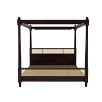 Wooden King Size Poster Bed without Storage for Bedroom