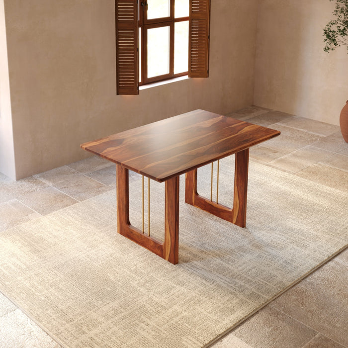 Solid Sheesham Wood Rectangular Dining Table