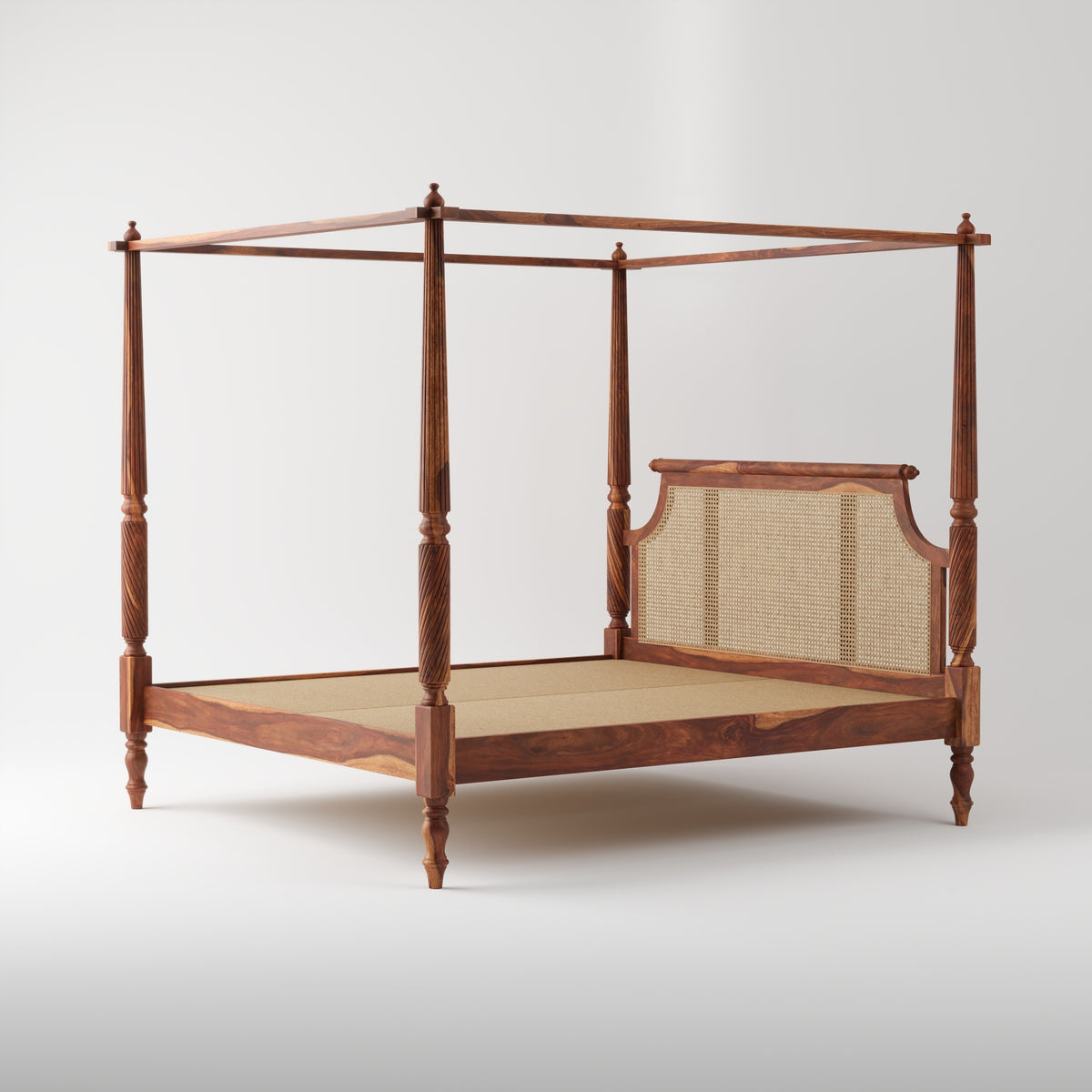 Wooden King Size Four Poster Bed