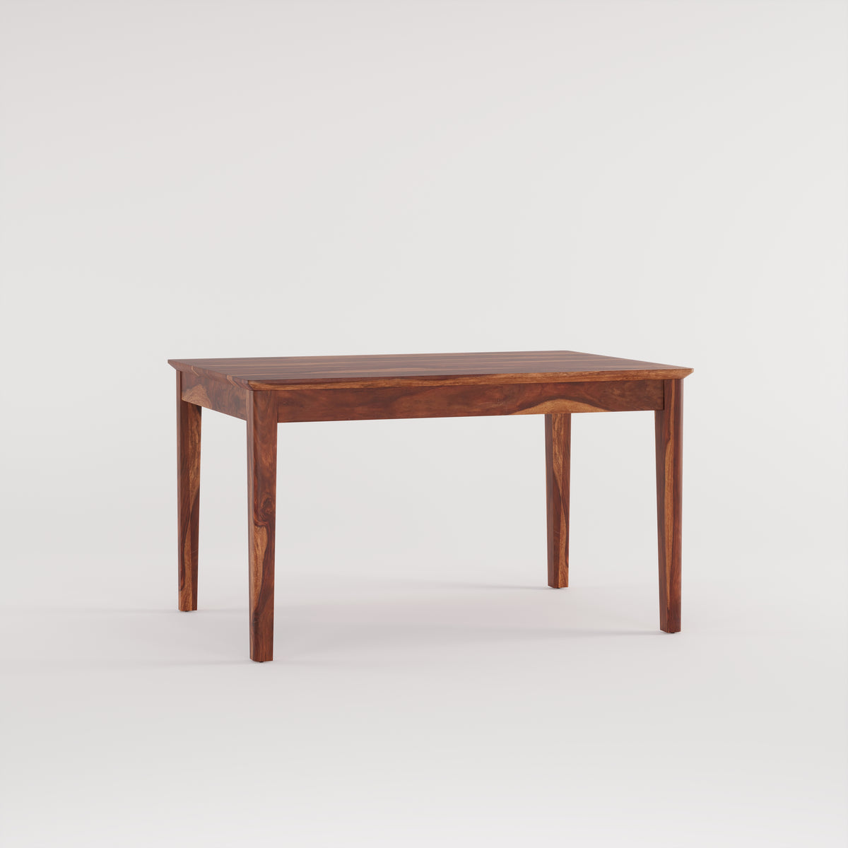 Oslo Solid Sheesham Wood 4 Seater Dining Table Set - Honey Finish