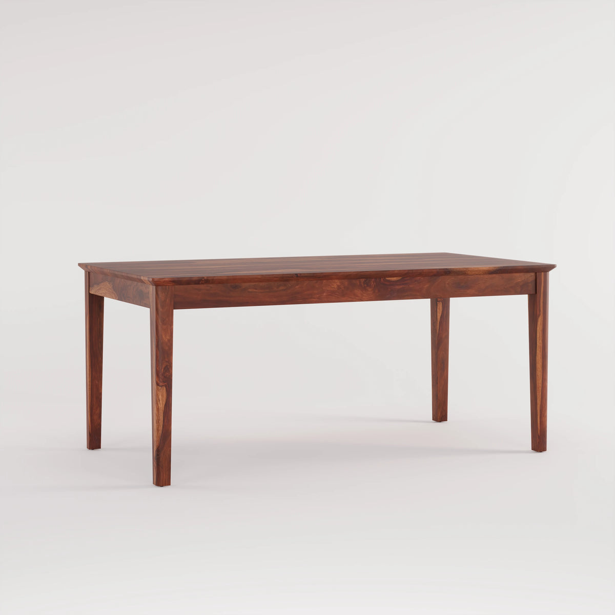 Oslo Solid Sheesham Wood 6 Seater Dining Table Set - Honey Finish