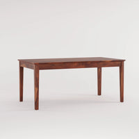 Oslo Solid Sheesham Wood 6 Seater Dining Table Set - Honey Finish