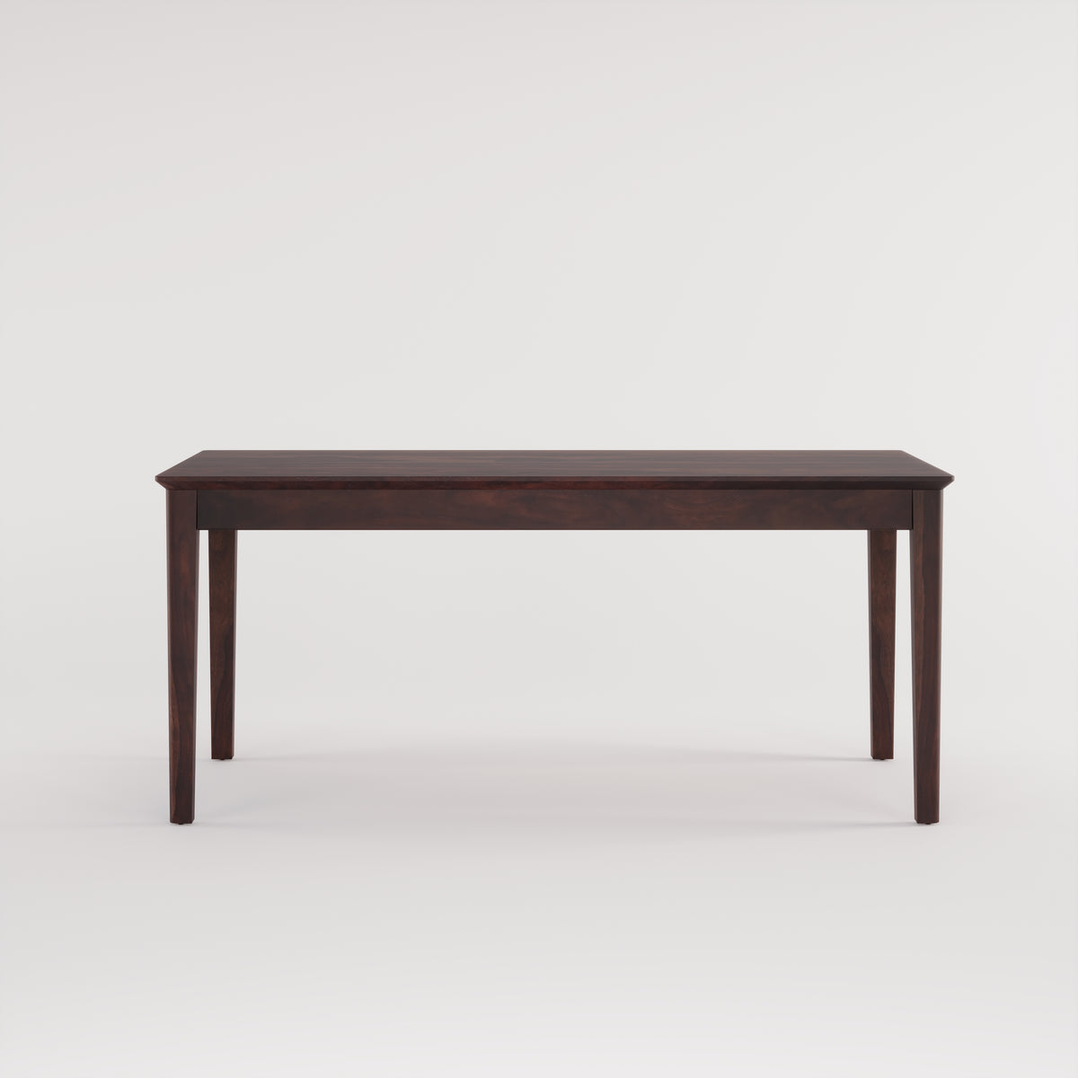 Oslo Solid Sheesham Wood 6 Seater Dining Table Set - Walnut Finish