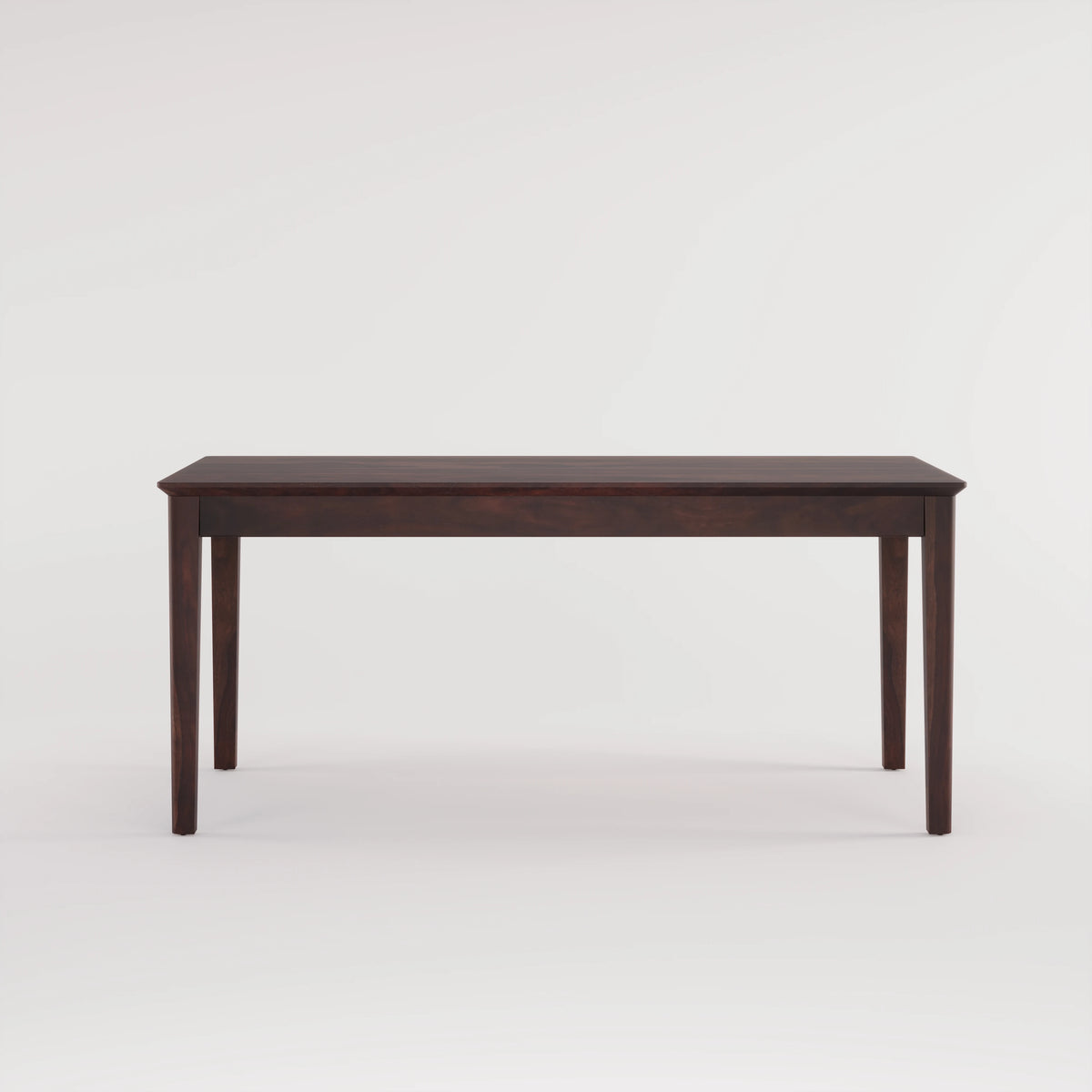 Oslo Solid Sheesham Wood 6 Seater Dining Table Set - Walnut Finish