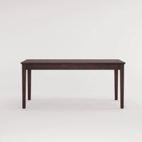 Oslo Solid Sheesham Wood 6 Seater Dining Table Set - Walnut Finish
