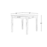 Square CNC 4 Seater Dining Table