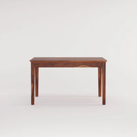 Oslo Solid Sheesham Wood 4 Seater Dining Table Set - Honey Finish