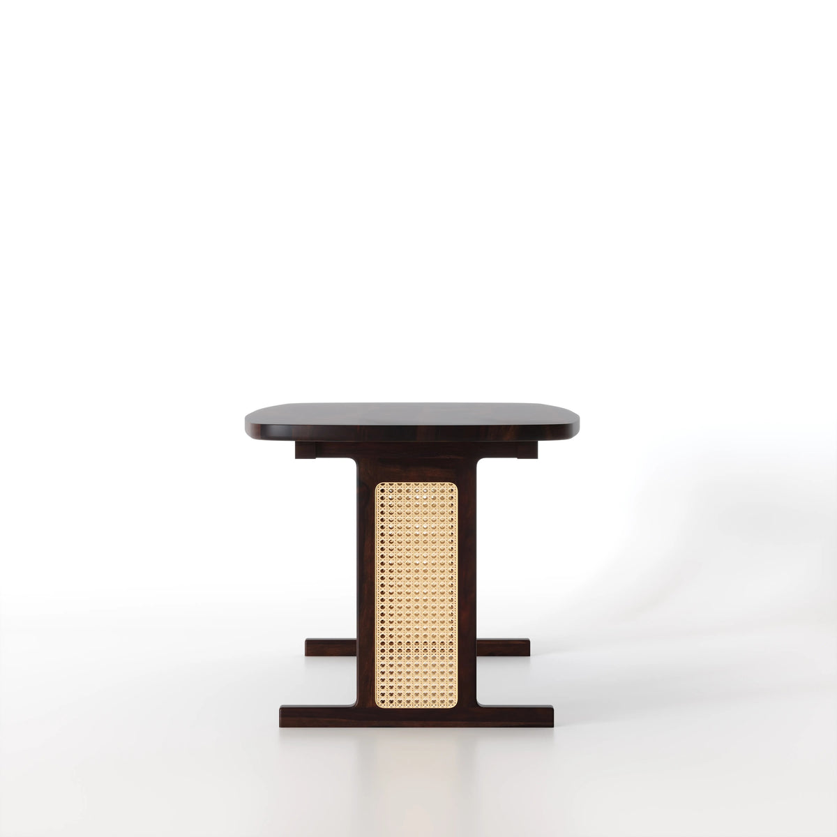 Wooden Dining Table 6 Seater in Walnut Finish