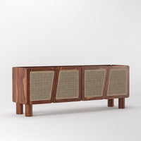 Wooden Rattan Sideboard Cabinet for Storage