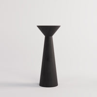 Wooden Side End Table Set of 2 | Pedestal Accent Table for Living Room