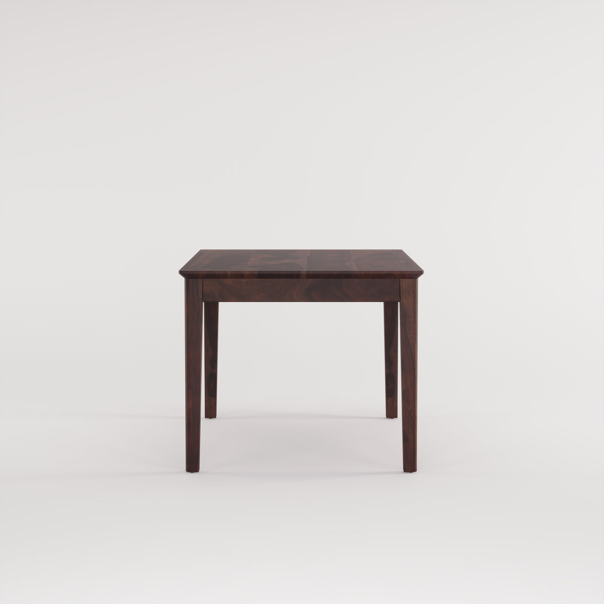 Oslo Solid Sheesham Wood 4 Seater Dining Table Set - Walnut Finish