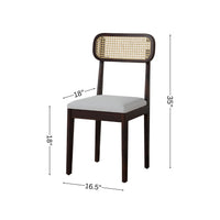 Solid Wood Dining Chair Set of 2 for Seating Area