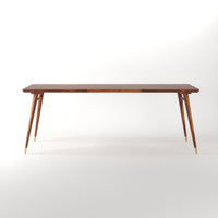 Solid Sheesham Wood Dining Table in Honey Finish
