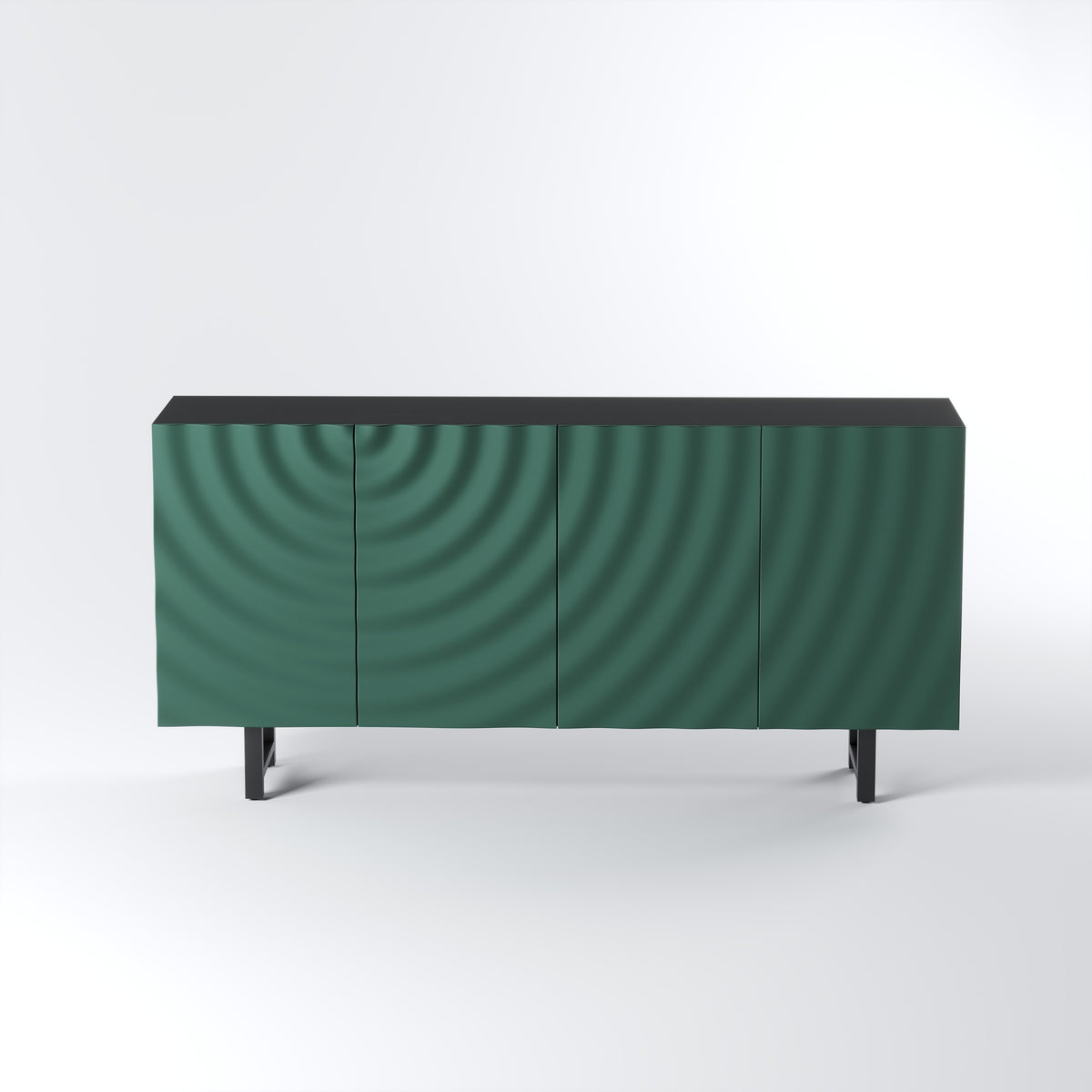 Emerald Wave Sideboard Cabinet for Living Room