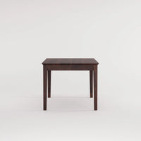 Oslo Solid Sheesham Wood 4 Seater Dining Table Set - Walnut Finish