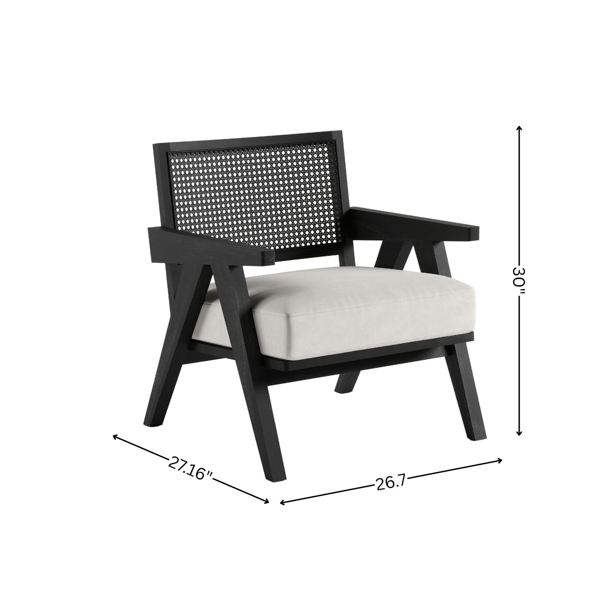 Solid Wood Accent Arm Chair Lounge sofa for Living Room
