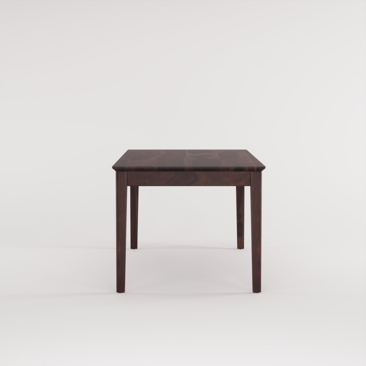 Oslo Solid Sheesham Wood 6 Seater Dining Table Set - Walnut Finish