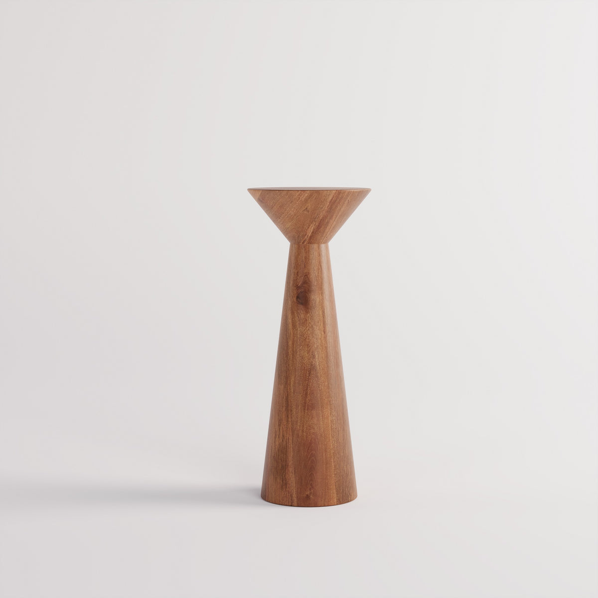 Wooden Side End Tables | Pedestal Accent Table Set for Home