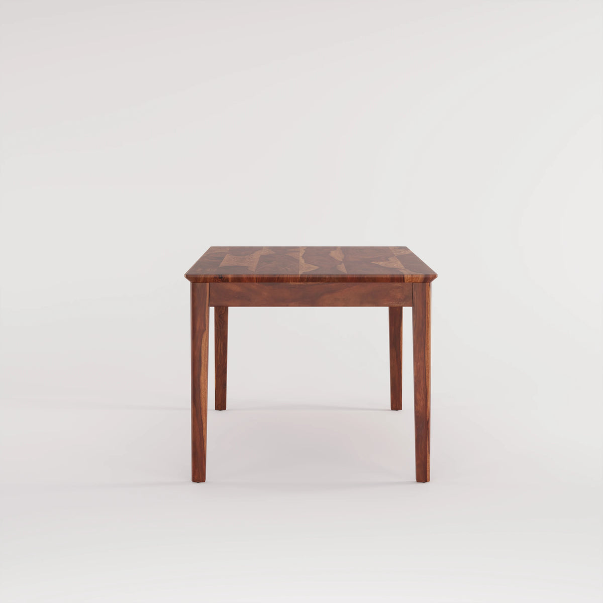 Oslo Solid Sheesham Wood 6 Seater Dining Table Set - Honey Finish