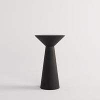 Wooden Side End Table Set of 2 | Pedestal Accent Table for Living Room