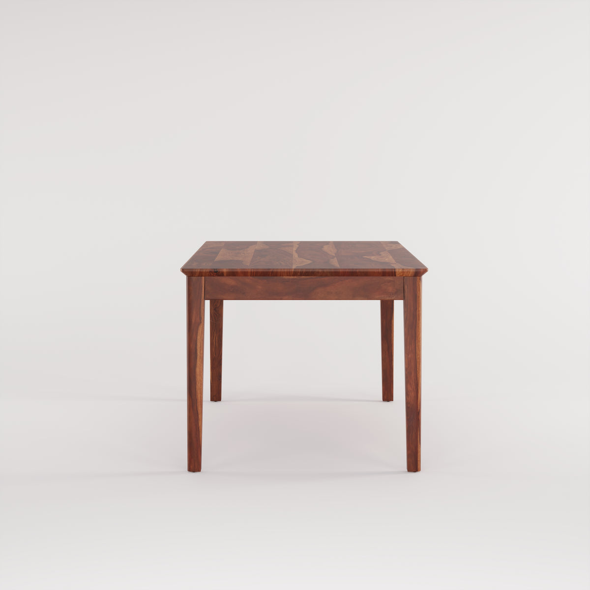 Oslo Solid Sheesham Wood 6 Seater Dining Table Set - Honey Finish