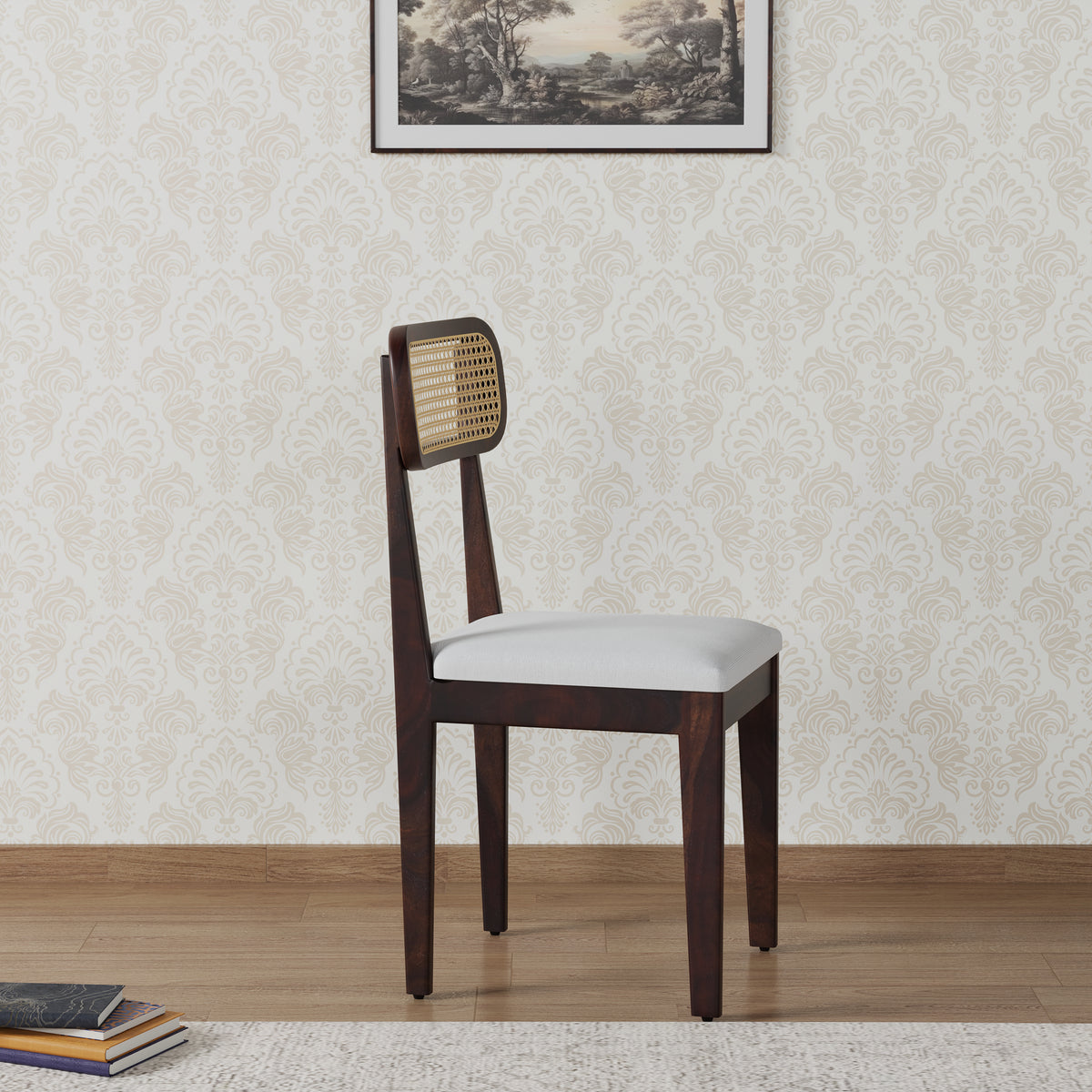 Solid Wood Dining Chair Set of 2 for Seating Area