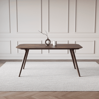 6 Seater Sheesham Wood Dining Table Set with Cane Back Chairs