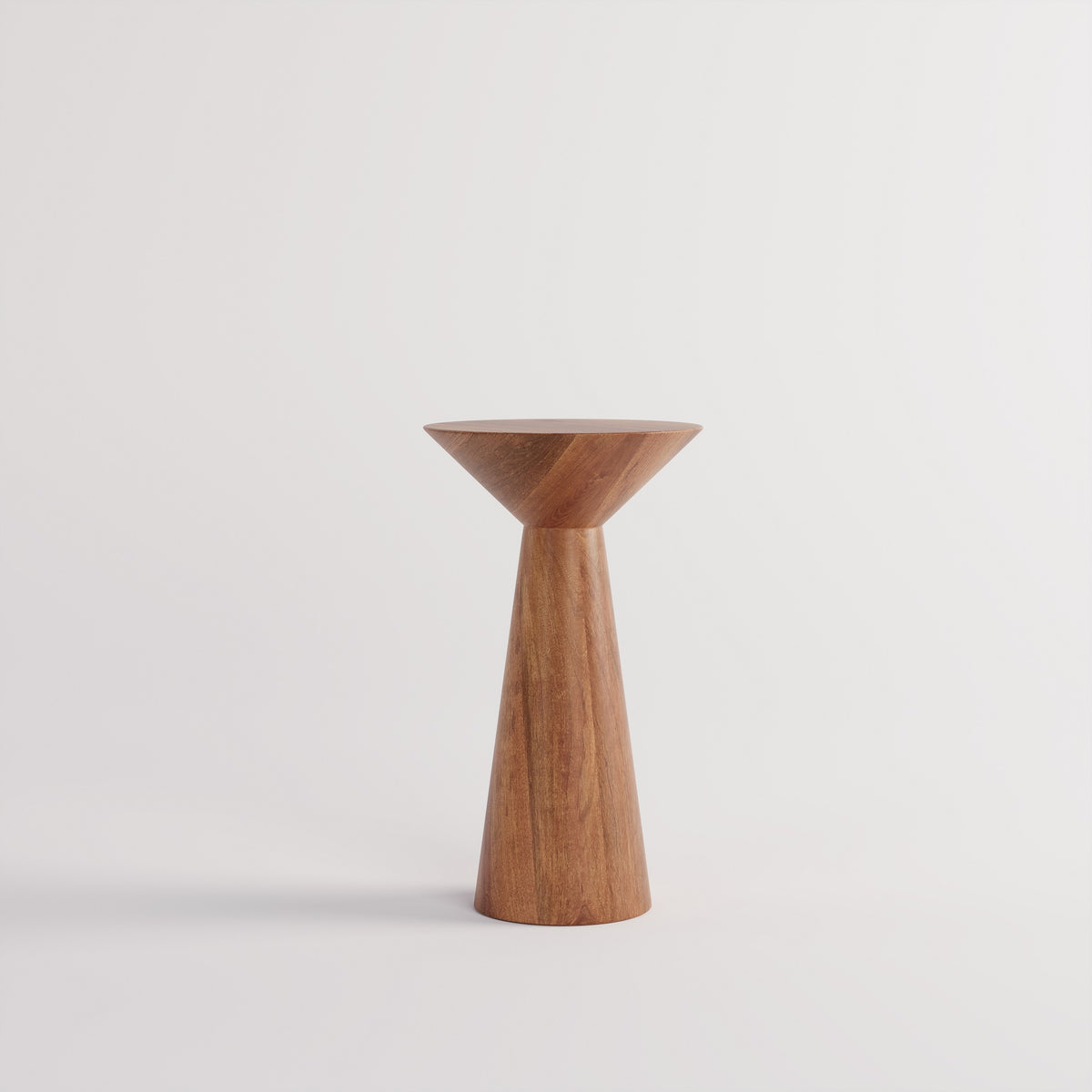 Wooden Side End Tables | Pedestal Accent Table Set for Home
