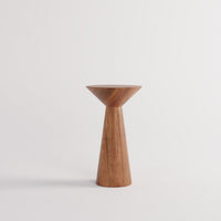Wooden Side End Tables | Pedestal Accent Table Set for Home