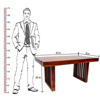 Solid Wood Dining Table 6 Seater Set for Dining Room in Honey Finish