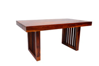 Solid Wood Dining Table 6 Seater Set for Dining Room in Honey Finish