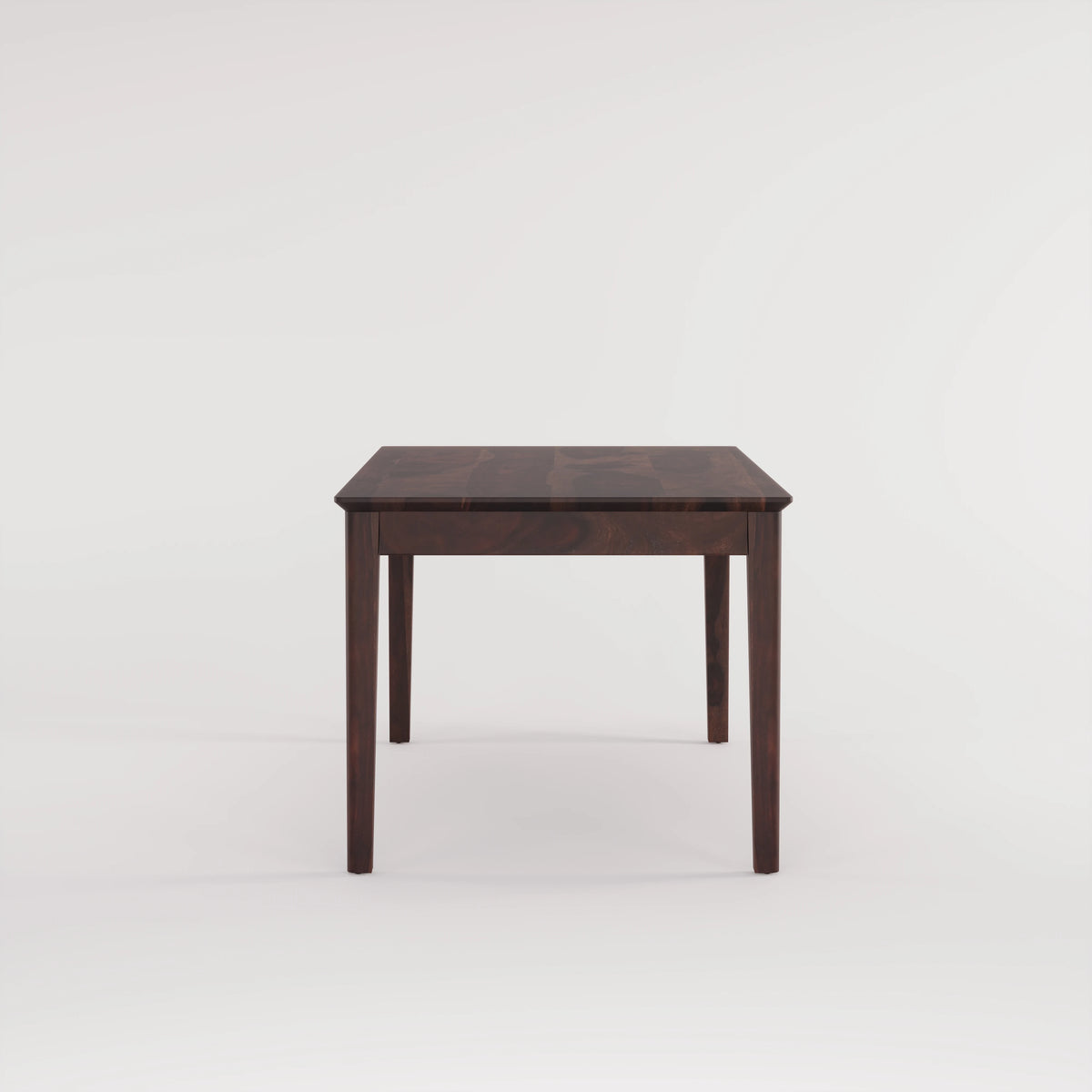 Oslo Solid Sheesham Wood 6 Seater Dining Table Set - Walnut Finish